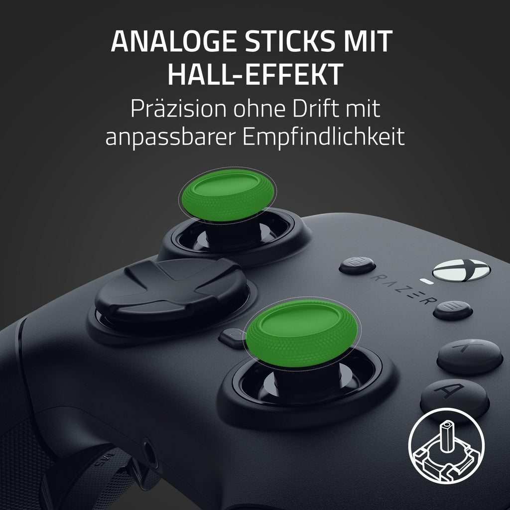 Razer Wolverine V3 Pro - Kabelloser Esports Controller für Xbox & PC (HyperSpeed Wireless, Mecha Tactile Action Buttons, Anti-Drift Hall Effect Analog Sticks, haptische Vibrationen) Schwarz