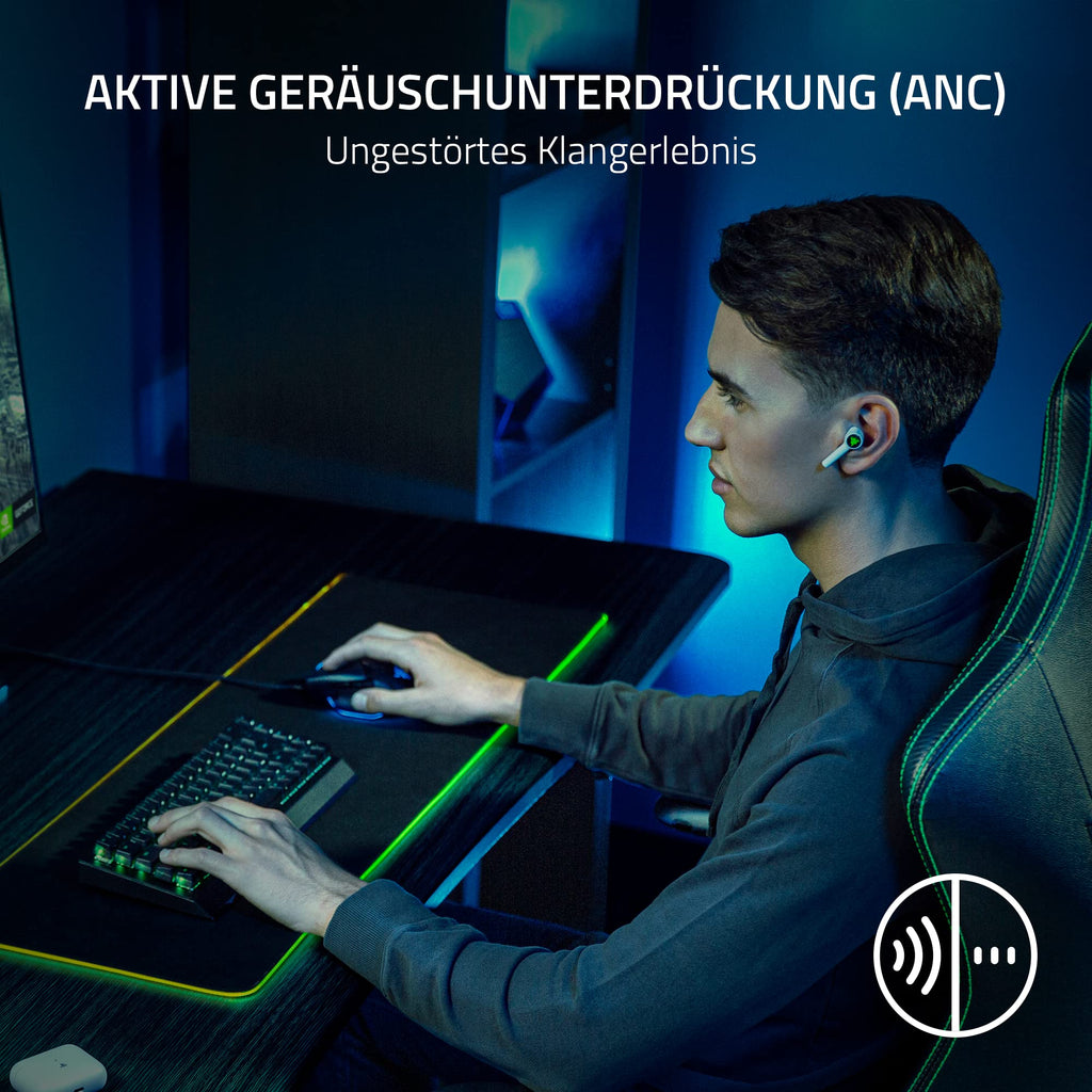 Razer Hammerhead HyperSpeed - Drahtlose Multiplattform-Gaming in ear Kopfhörer für Xbox (True Wireless Gaming Earbuds mit HyperSpeed Wireless & Bluetooth 5.3, Chroma RGB) Schwarz
