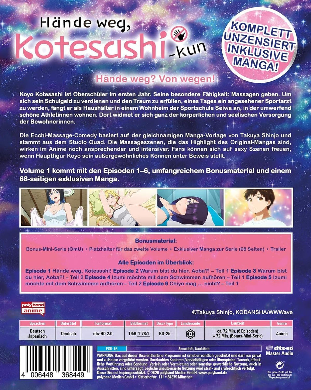 Hände weg, Kotesashi-kun - Volume 1 inklusive Manga