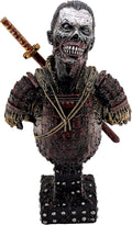 LOOYAR Resin Undead Japanische Samurai Zombie Büste Statue Skulptur Ornament Figur Handwerk für Zuhause Haus Wohnzimmer Veranda Dekoration Büro Schreibtisch Schreibtisch T Geschenk