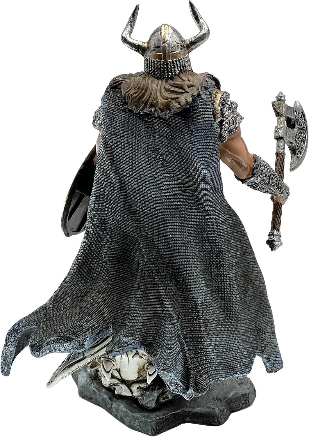 LOOYAR Resin Viking Warrior Thro Dragon Slayer Resin Statue Skulptur Ornament Figur Handwerk für Zuhause Haus Wohnzimmer Veranda Dekoration Büro Schreibtisch Schreibtisch Tischarrangement Geschenk