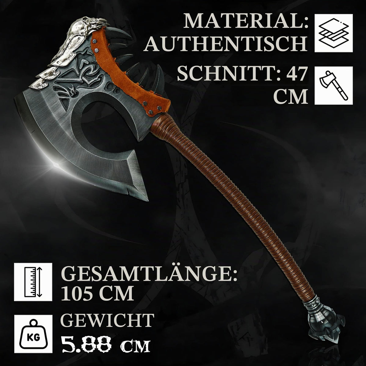 Swords and more Frostmourne Schwert Replik, Lich King Frostmourne Schwert Replikat 106 cm, World of Warcraft, Gaming Deko, Schwert aus Metall für Wow Cosplay, Deko Schwert & Gamer Geschenk