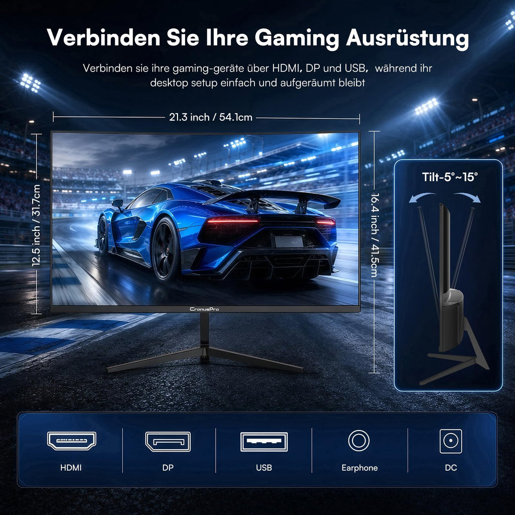 34 Zoll Ultrawide Curved Gaming Monitor, 165Hz, 1ms MPRT, UWQHD