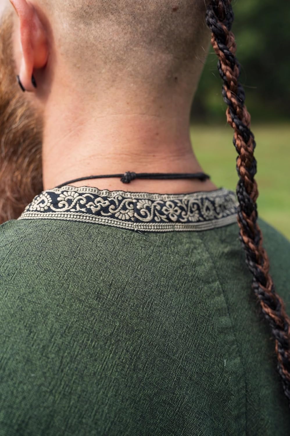 Leonardo Carbone® Kurzarm Tunika Richard - Mittelalter Kleidung Herren, Mittelalter Hemd, Freizeithemden Kurzarm, Karneval Kostüm Herren, Wikinger Tunika, LARP Kleidung - 100% Baumwolle Grün XL