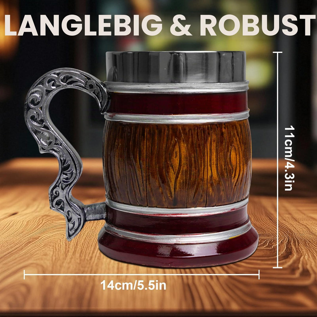 ZONSUSE Mittelalter Drache Kelch, Gotischer Drachen Kelch, Flugsaurier Edelstahl Weinkelch, Roter Drache auf Kreuzsockel, Magischer Dragon Goblet,Idee Geschenk für Fantasy Fans 200ml (Rot Goblet)