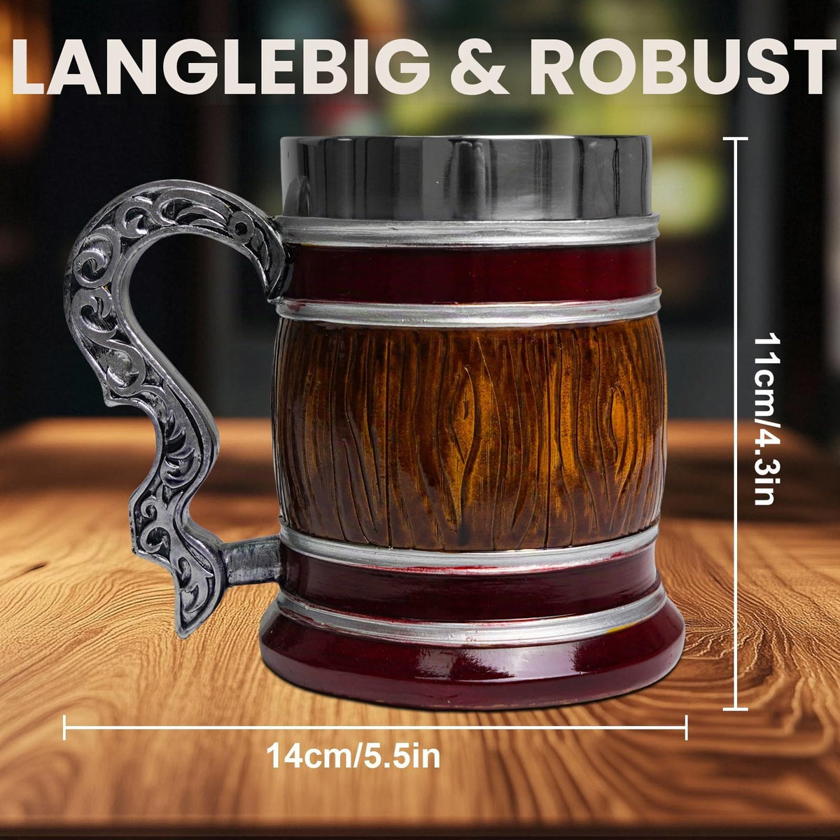 ZONSUSE Mittelalter Drache Kelch, Gotischer Drachen Kelch, Flugsaurier Edelstahl Weinkelch, Roter Drache auf Kreuzsockel, Magischer Dragon Goblet,Idee Geschenk für Fantasy Fans 200ml (Rot Goblet)