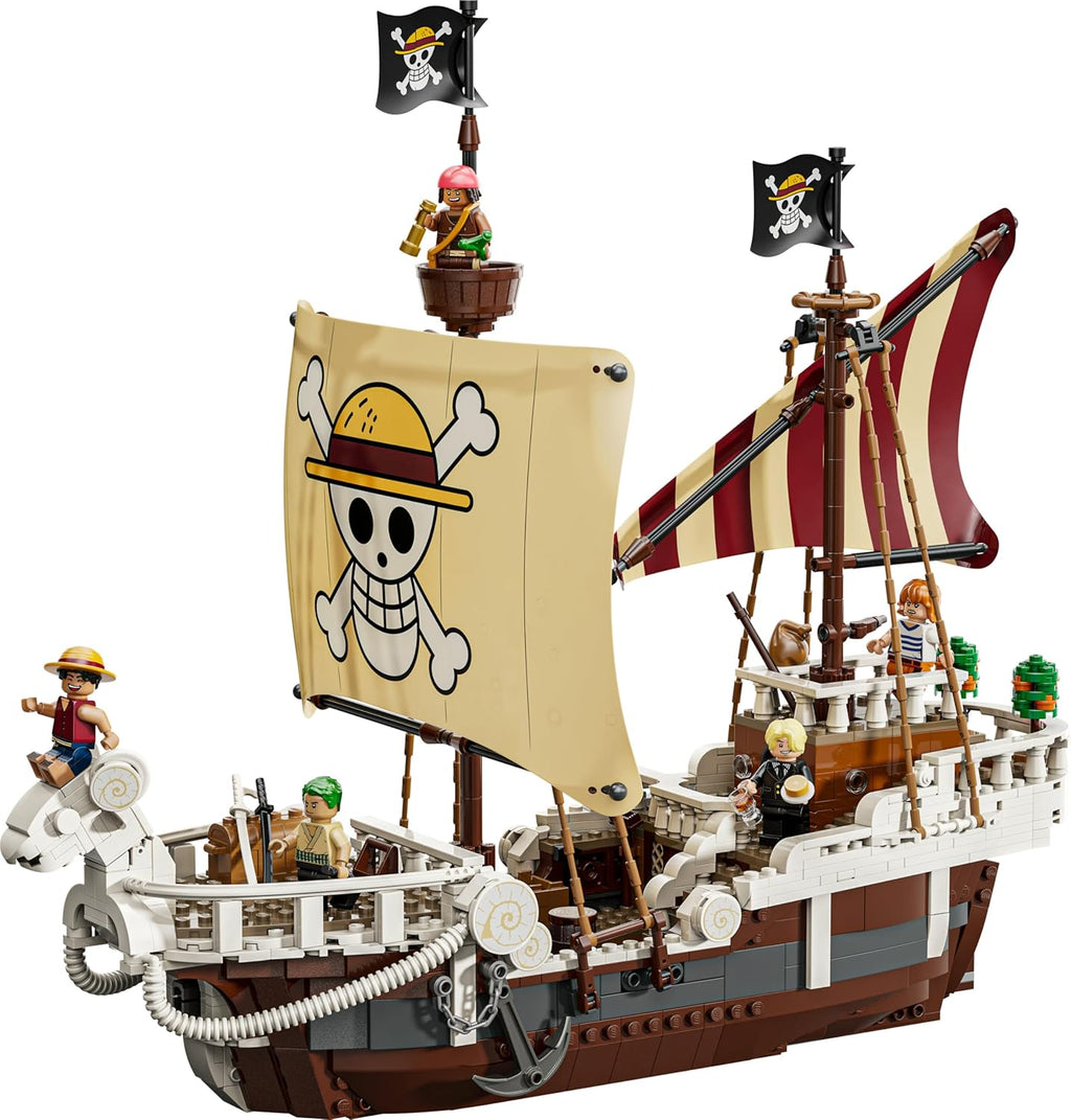 LEGO ONE PIECE - The Pirate Ship Flying Lamb (Going Merry) - Playset with 5 Minifigures - incl. Luffy, Zoro & Nami - Building Toy - Gift for Boys, Girls & Fans from 10 Years - 75639