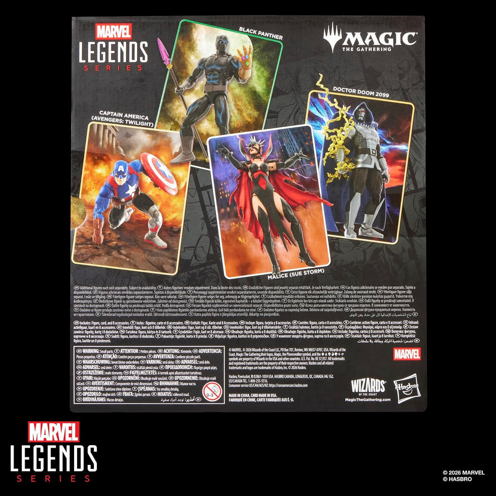 Marvel Legends Series Marvel Super Heroes Magic: The Gathering Black Panther, Action-Figur (15 cm) Plus Exklusive Foil-Sammelkarte für das Trading Card Spiel