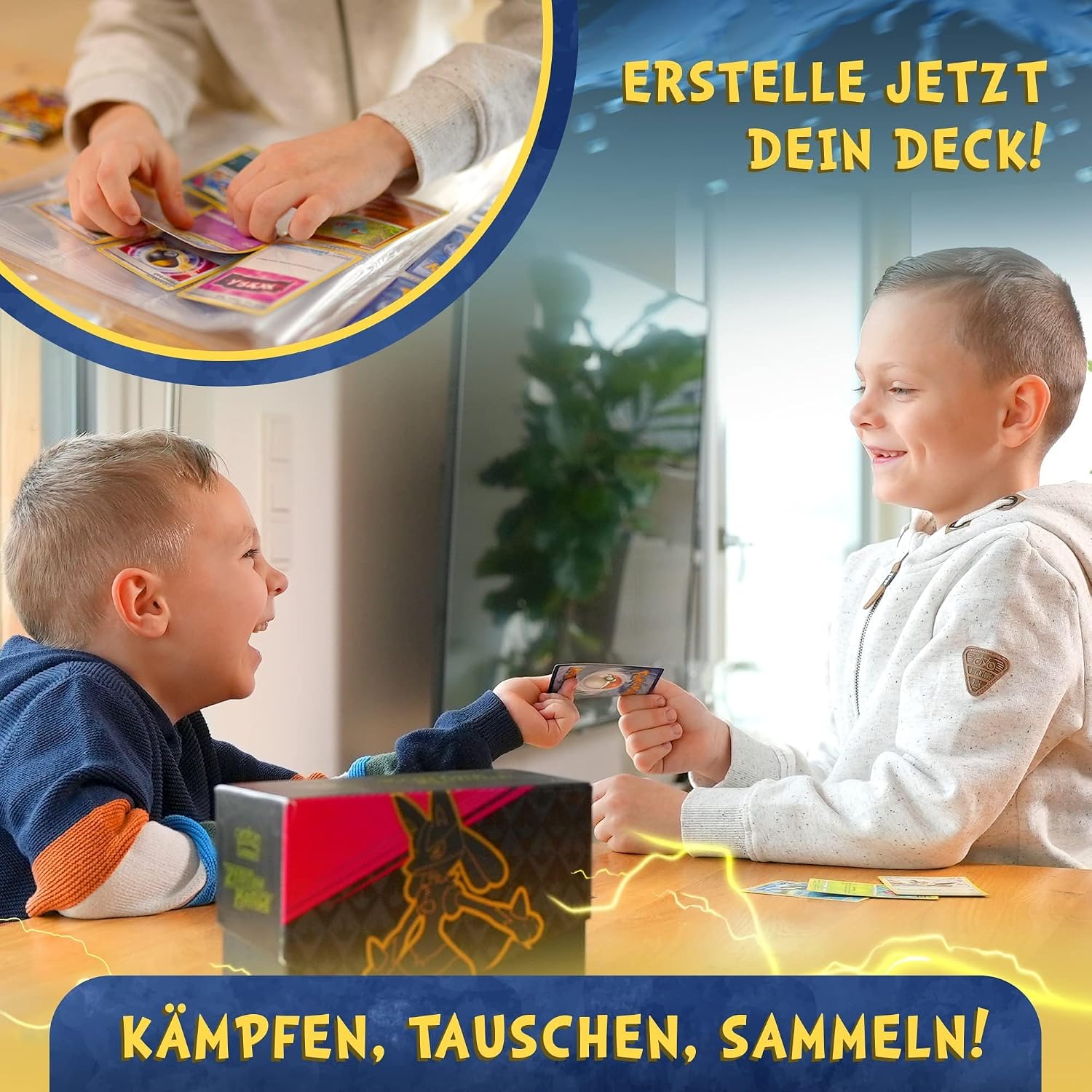 400x Pokémon Karten Deutsch 20 Holo oder Reverse Holo - 330x Common - 50x Energiekarten – Originale Karten aus aktuellen Sets Zufällige Auswahl Sammelkarten + Heartforcards® Versandschutz