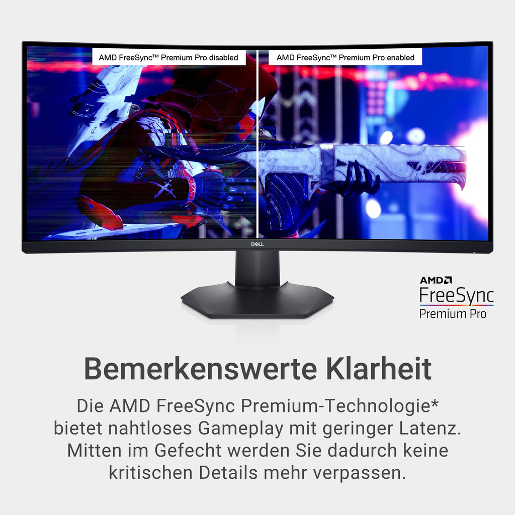 Dell 34 Plus USB-C Monitor - S3425DW, WQHD (3440x1440), 120Hz, VA, 1ms