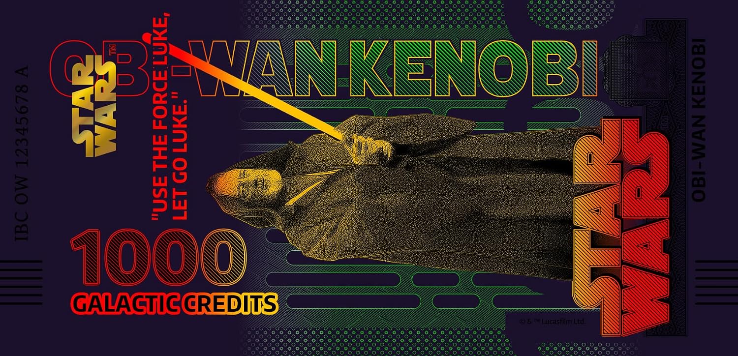 FANTASY CLUB Star Wars Trilogie Original OBI WAN Kenobi | Offizielles Merchandising | Limitierte Auflage mit goldenem Hologramm und UV-Effekten