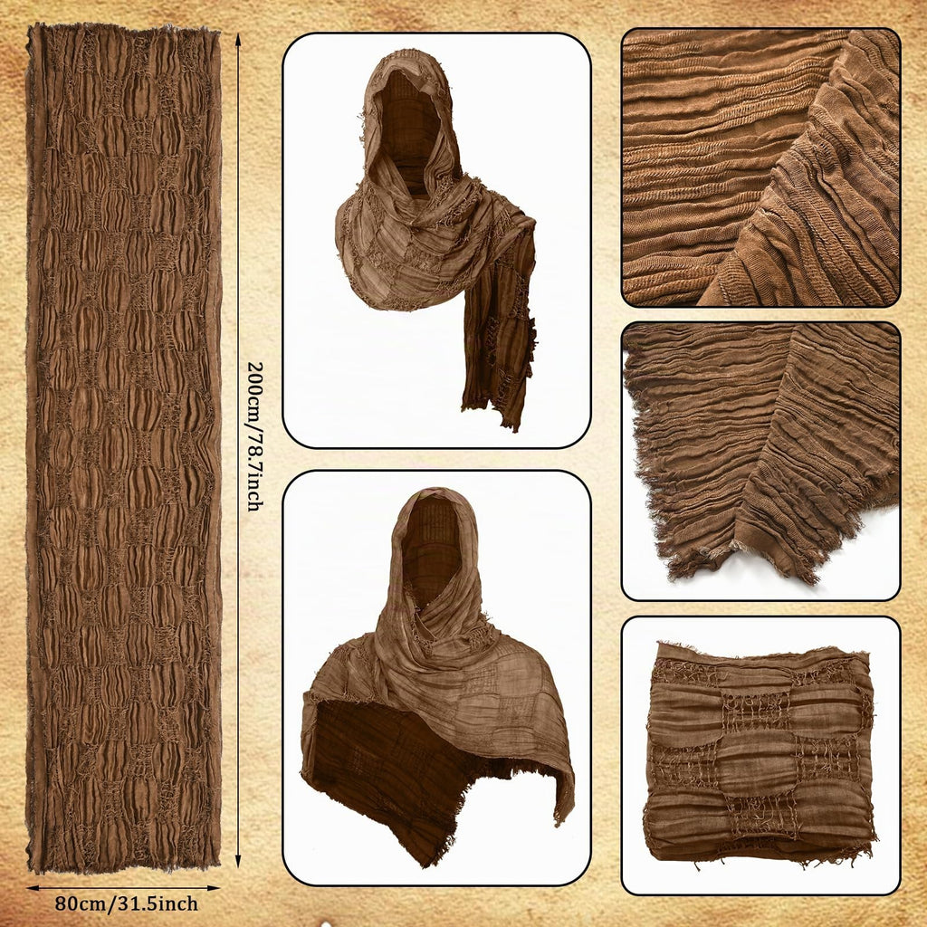 6PCS Mittelalter Ritter Zubehör. Männer Renaissance Umhang