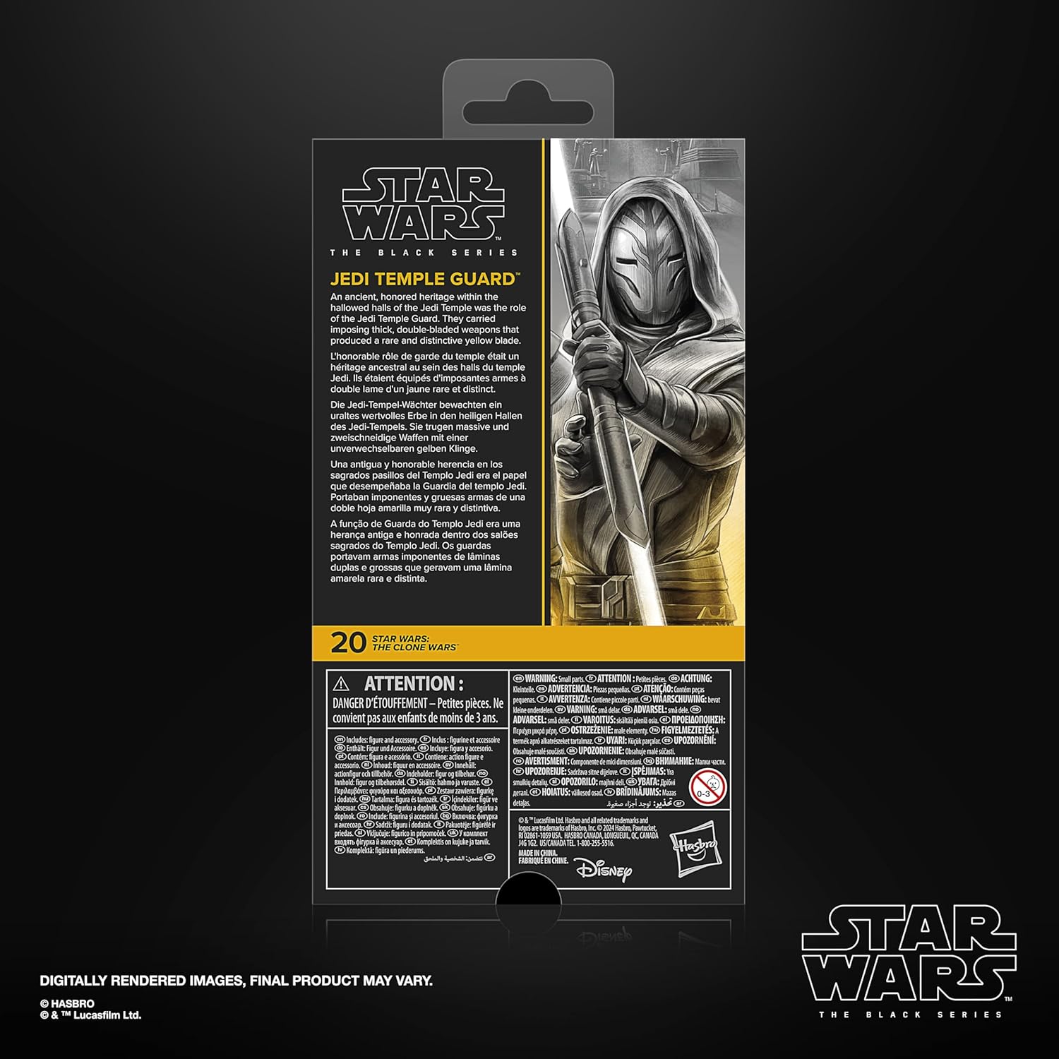 Star Wars The Black Series Jedi Temple Guard, The Clone Wars Collectible Action Figure (6-inch)
