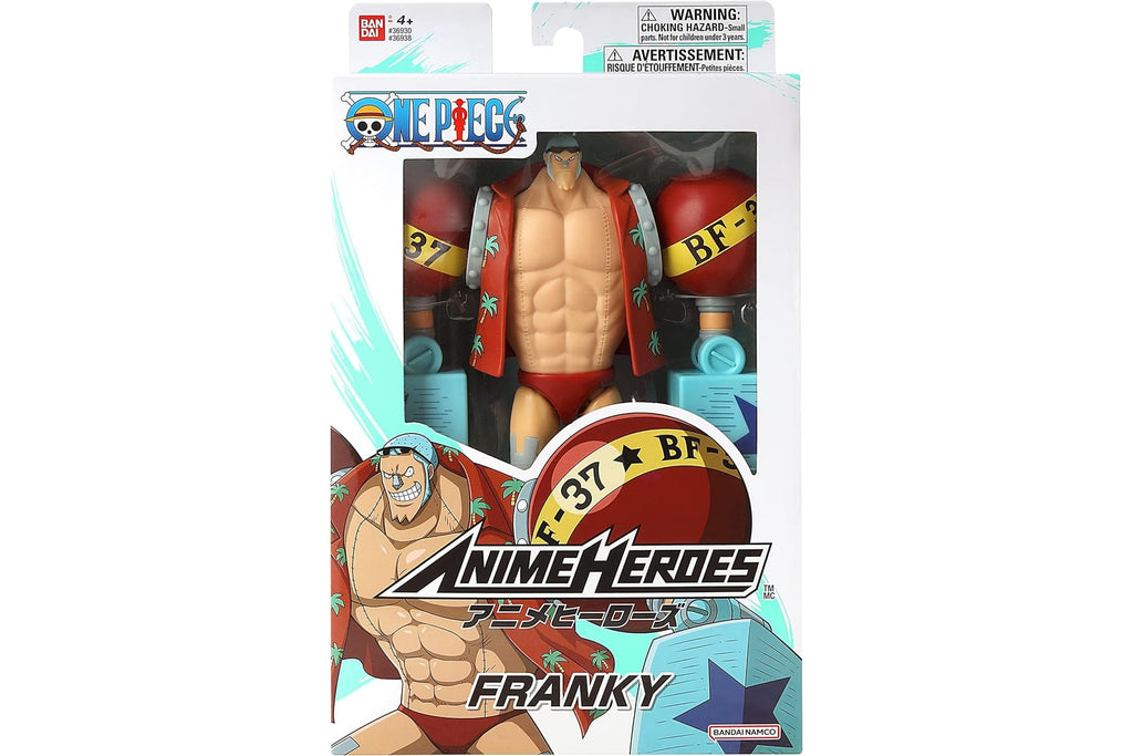BANDAI – Anime Heroes – One Piece Figur – Lorenor Zorro 17 cm Three Sword Style – Offizielle Lizenz One Piece – Bewegliche Manga Figur Zorro 3 Schwerter – Spielzeug für Kinder ab 4 Jahren – 37052