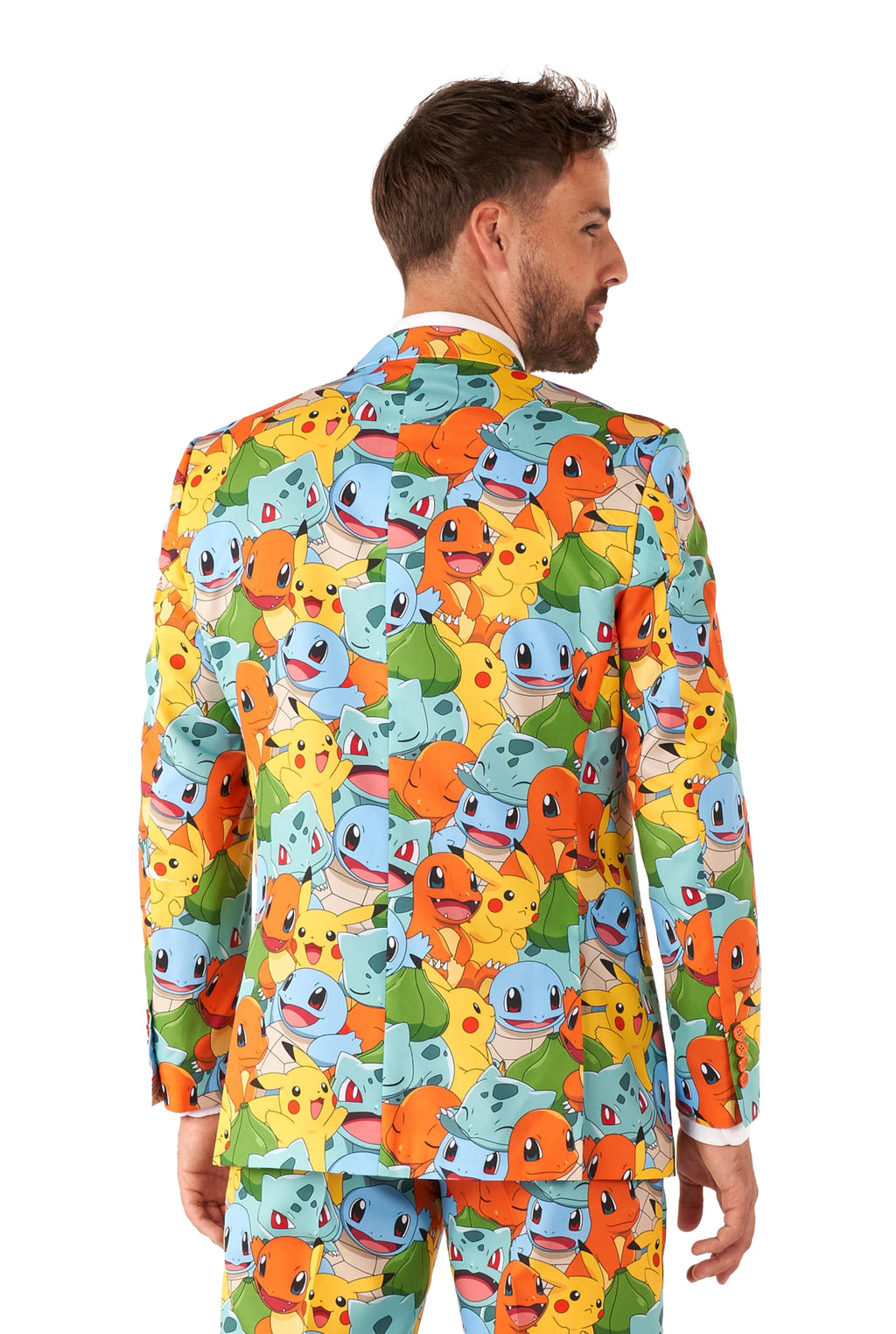 OppoSuits Anzug für Herren - Pokémon™ Nintendo Switch Spielkostüm - schmale Passform - Inklusive Blazer, Hose und Krawatte