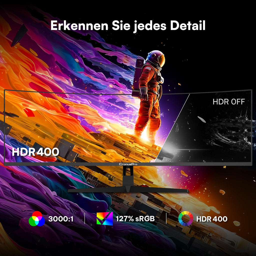 34 Zoll Ultrawide Curved Gaming Monitor, 165Hz, 1ms MPRT, UWQHD