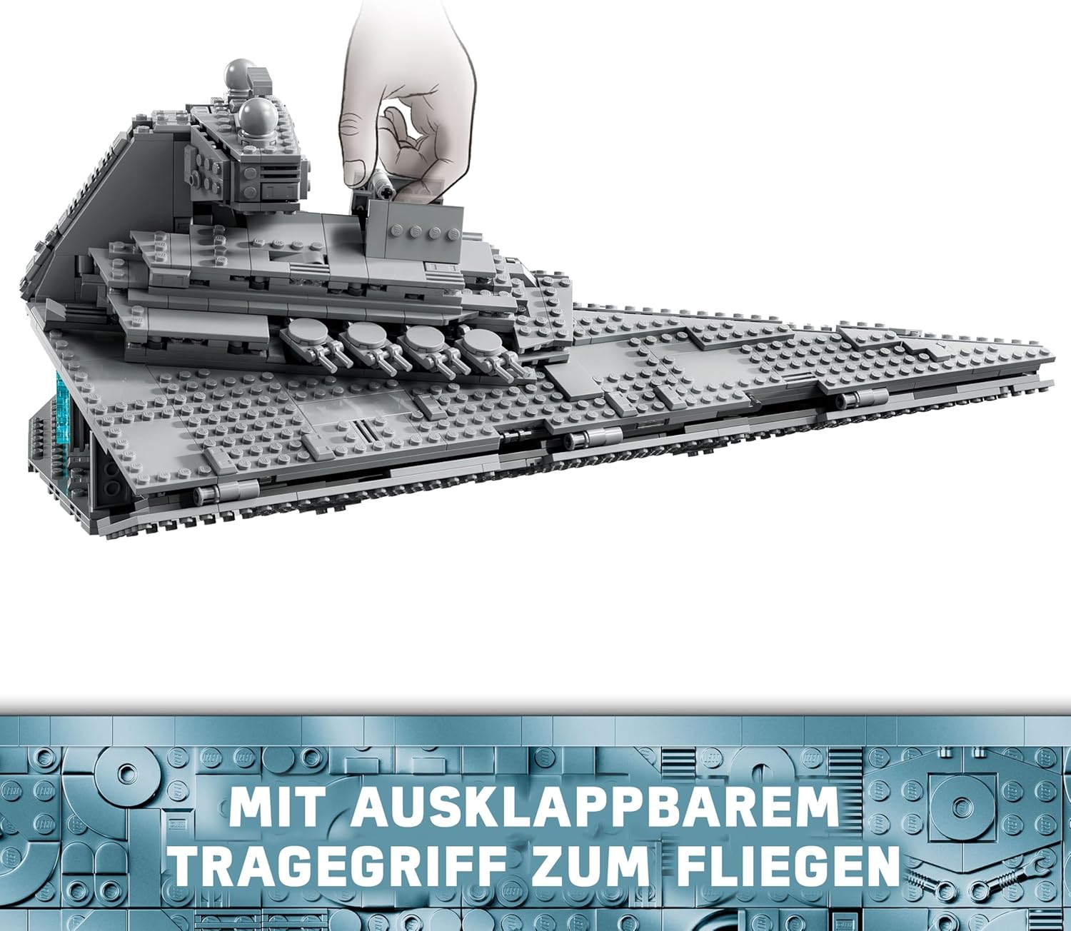LEGO Star Wars 75394 Imperial Star Destroyer – Spaceship Toy with Detailed Interior and 7 Minifigures – Birthday Gift for Boys Ages 10 and Up and Adult Fans