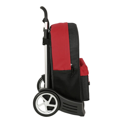 School Backpack with Wheels Harry Potter Witchcraft Black Maroon (32 x