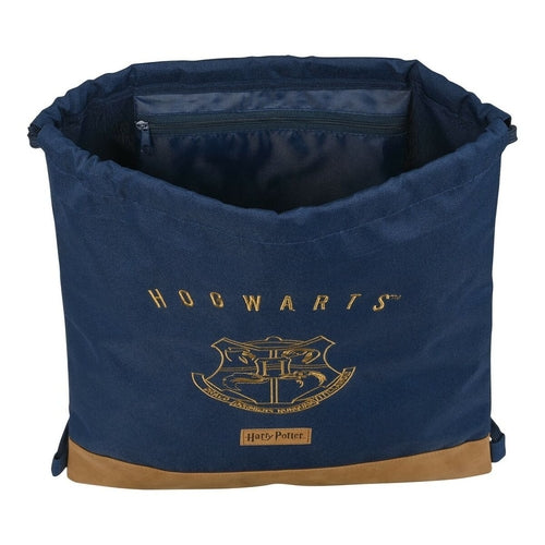Backpack with Strings Harry Potter Magical Brown Navy Blue (35 x 40 x