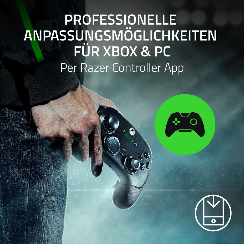 Razer Wolverine V3 Pro - Kabelloser Esports Controller für Xbox & PC (HyperSpeed Wireless, Mecha Tactile Action Buttons, Anti-Drift Hall Effect Analog Sticks, haptische Vibrationen) Schwarz