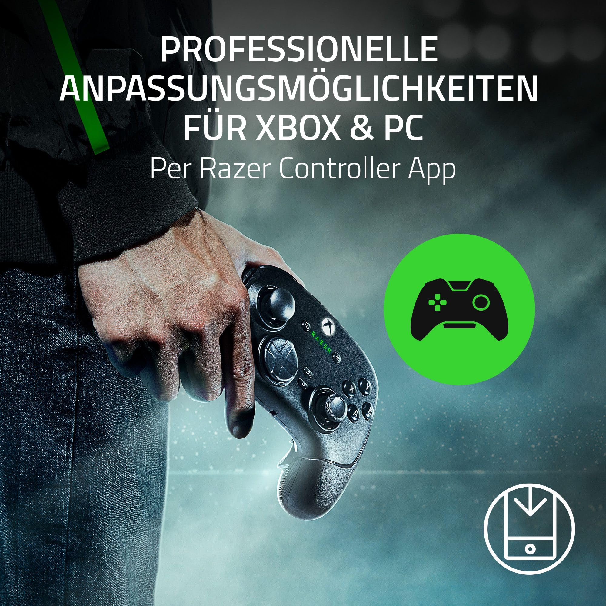 Razer Wolverine V3 Pro - Kabelloser Esports Controller für Xbox & PC (HyperSpeed Wireless, Mecha Tactile Action Buttons, Anti-Drift Hall Effect Analog Sticks, haptische Vibrationen) Schwarz