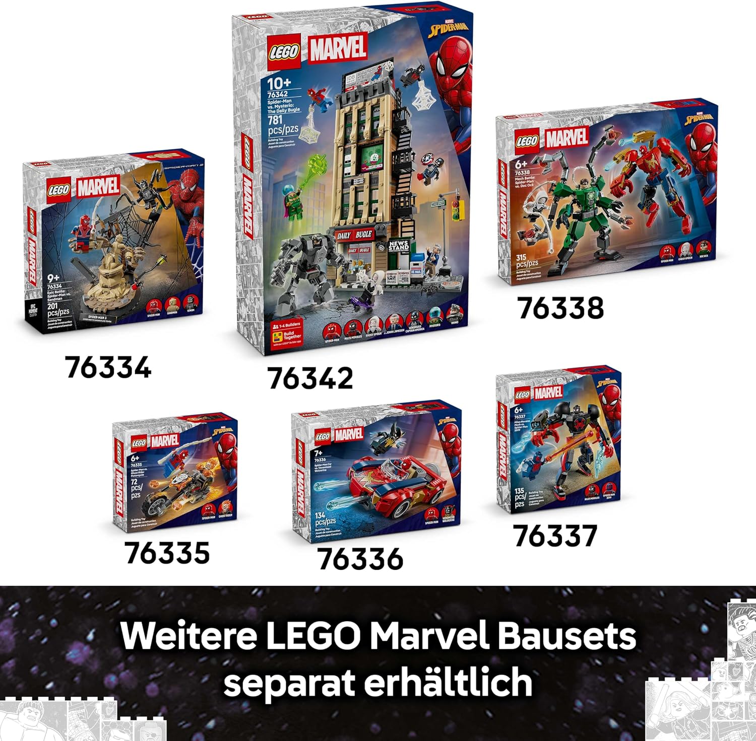 LEGO | Groot im Ravager-Outfit - Superhelden Spielzeug mit baubarer Figur für Rollenspiele - Kinder Konstruktionsspielzeug - Kreatives Geschenk für Jungen ab 10 Jahren, Mädchen und Filmfans - 76341