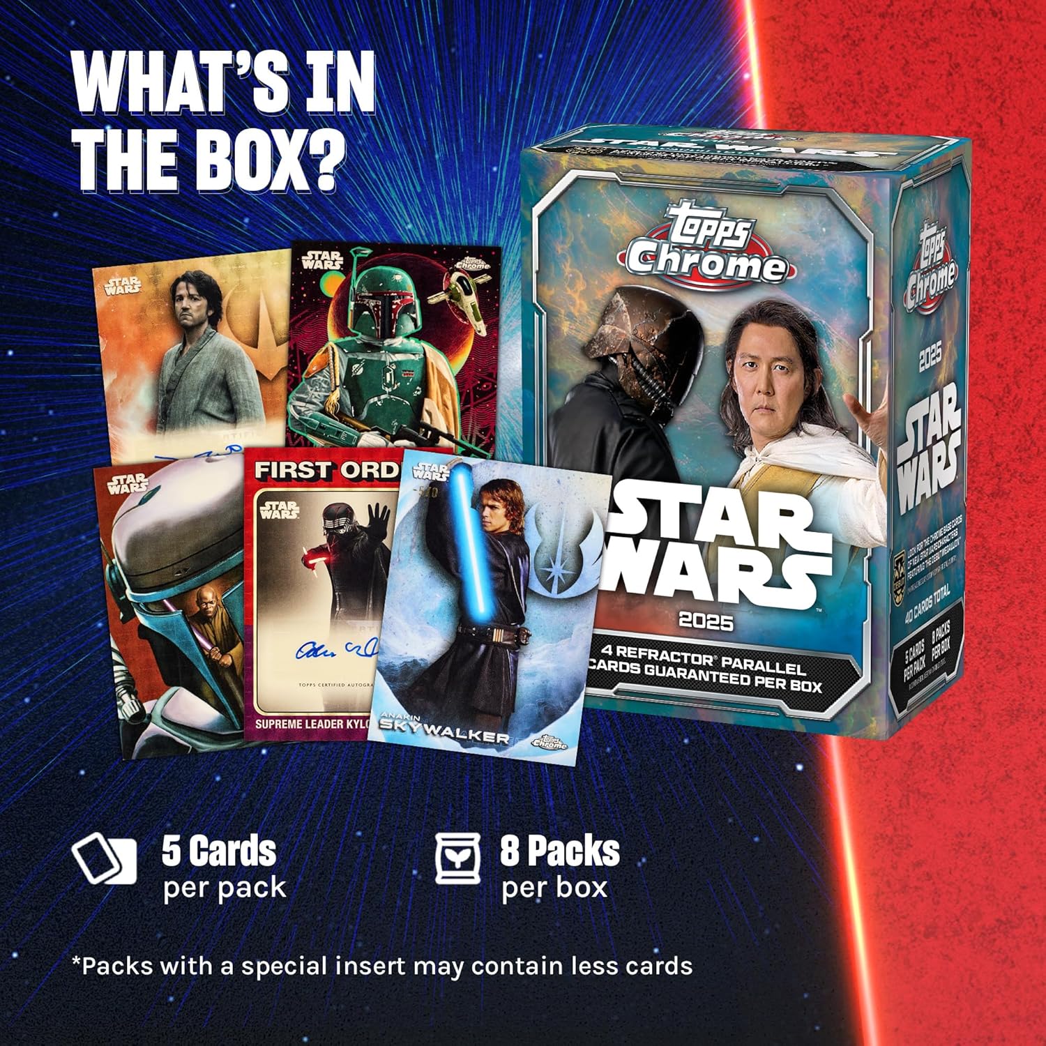 2025 Topps Chrome Star Wars - Factory Sealed - Value Box