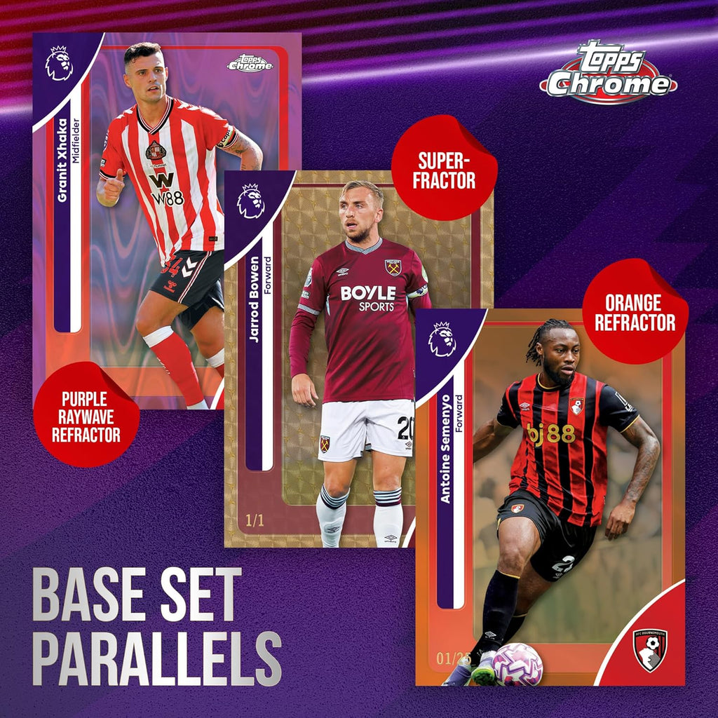2026 Topps Chrom-Premier-Liga-Fußball, werksseitig versiegelt, Vorteilsbox