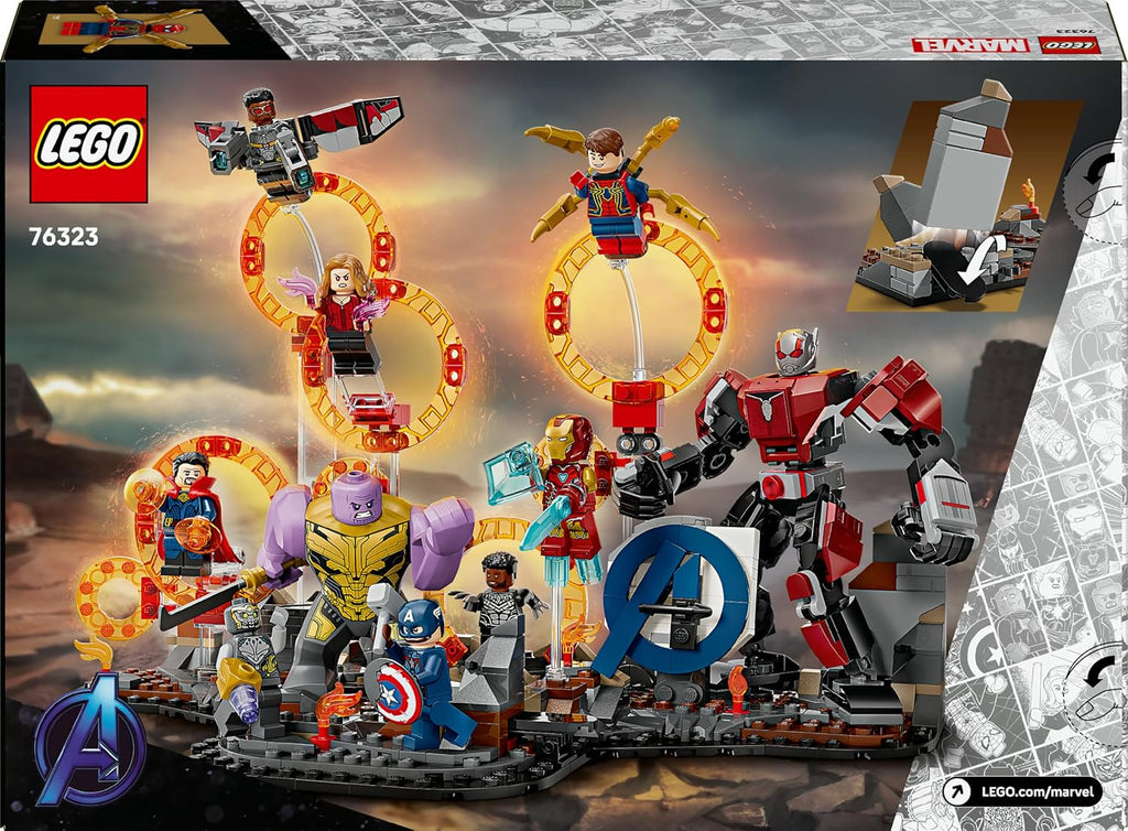 LEGO ǀ Marvel Avengers: Endgame Letzter Showdown - Bauspielzeug mit 10 Minifiguren, darunter Captain America, Iron Man, Black Panther & Dr. Strange - Kreatives Geschenk für Jungen und Mädchen 76323