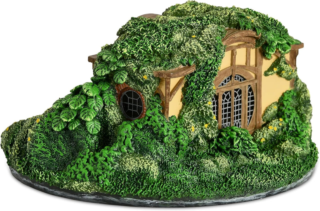 Elbenwald Der Herr der Ringe - Teelichthalter Hobbit Höhle Auenland Diorama 15,5 x 8,8 x 15,5 cm Resin Kerzen Durchmesser 4,5 cm