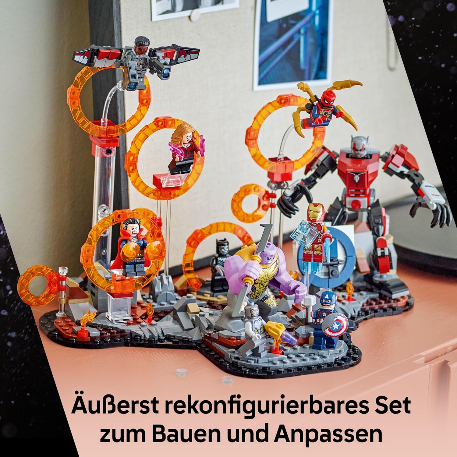 LEGO ǀ Marvel Avengers: Endgame Letzter Showdown - Bauspielzeug mit 10 Minifiguren, darunter Captain America, Iron Man, Black Panther & Dr. Strange - Kreatives Geschenk für Jungen und Mädchen 76323