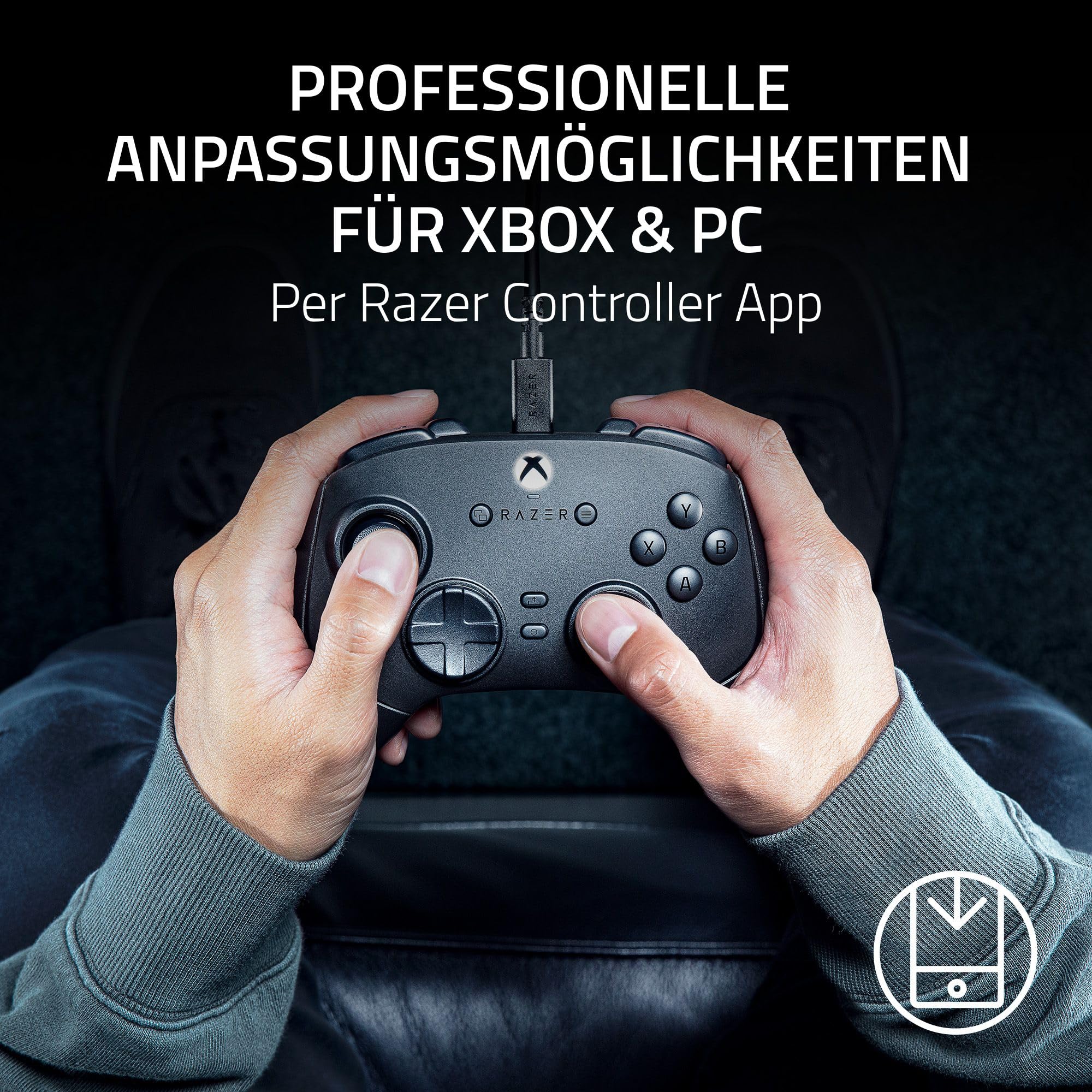 Razer Wolverine V3 Pro - Kabelloser Esports Controller für Xbox & PC (HyperSpeed Wireless, Mecha Tactile Action Buttons, Anti-Drift Hall Effect Analog Sticks, haptische Vibrationen) Schwarz