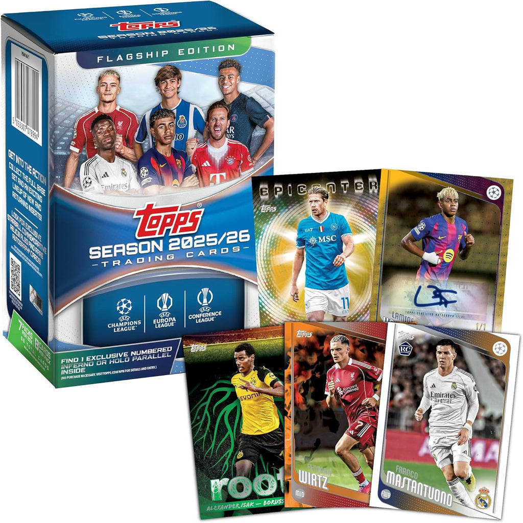 2025-26 Topps UEFA Club Competitions Soccer - Factory Sealed - Value Box