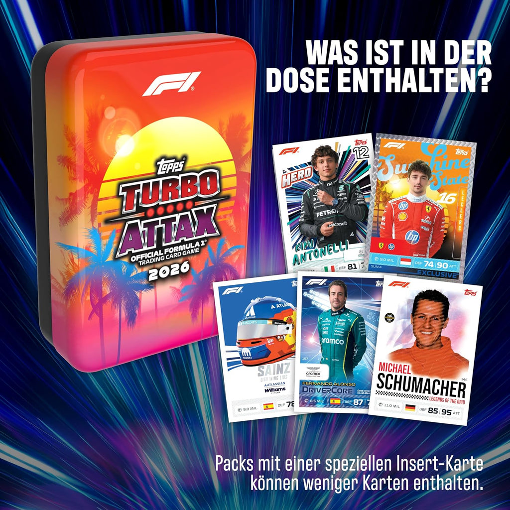 Topps Formula 1 2026 Turbo Attax - Mega Tin - Sunshine State