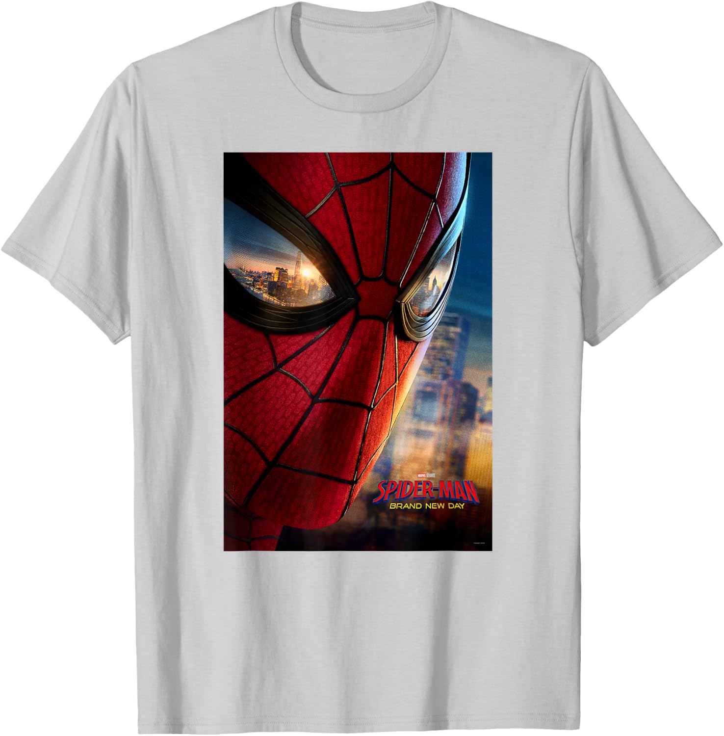 Marvel Studios Spider-Man BND Movie 2026 Mask Eyes Poster T-Shirt