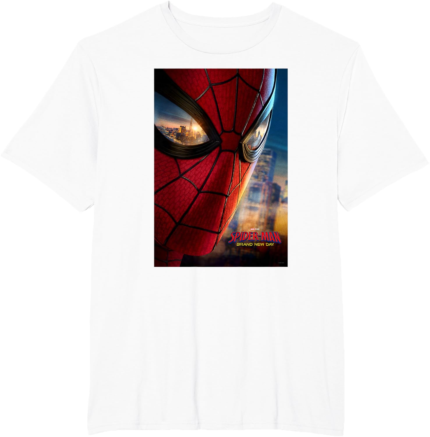 Marvel Studios Spider-Man BND Movie 2026 Mask Eyes Poster T-Shirt