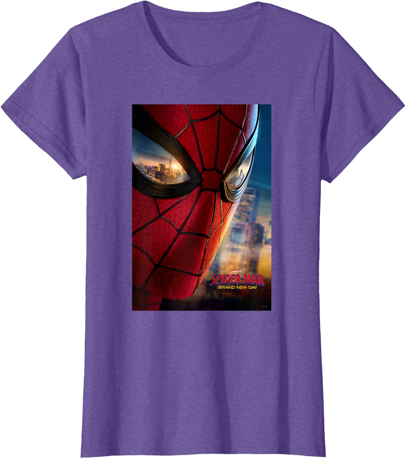 Marvel Studios Spider-Man BND Movie 2026 Mask Eyes Poster T-Shirt