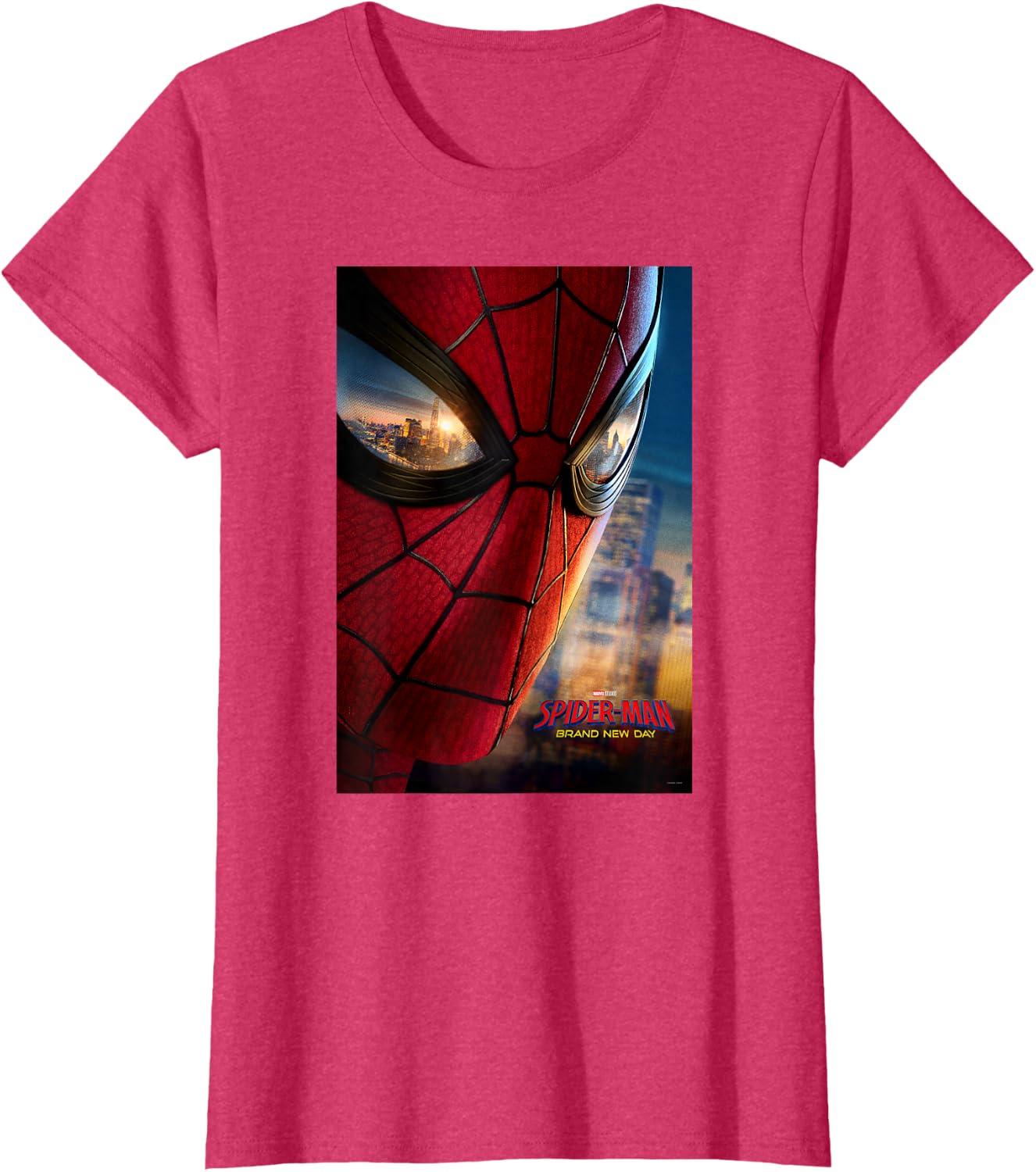 Marvel Studios Spider-Man BND Movie 2026 Mask Eyes Poster T-Shirt