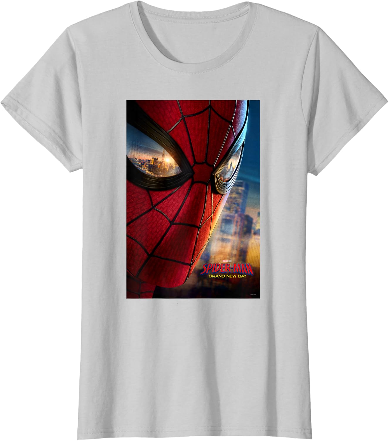 Marvel Studios Spider-Man BND Movie 2026 Mask Eyes Poster T-Shirt