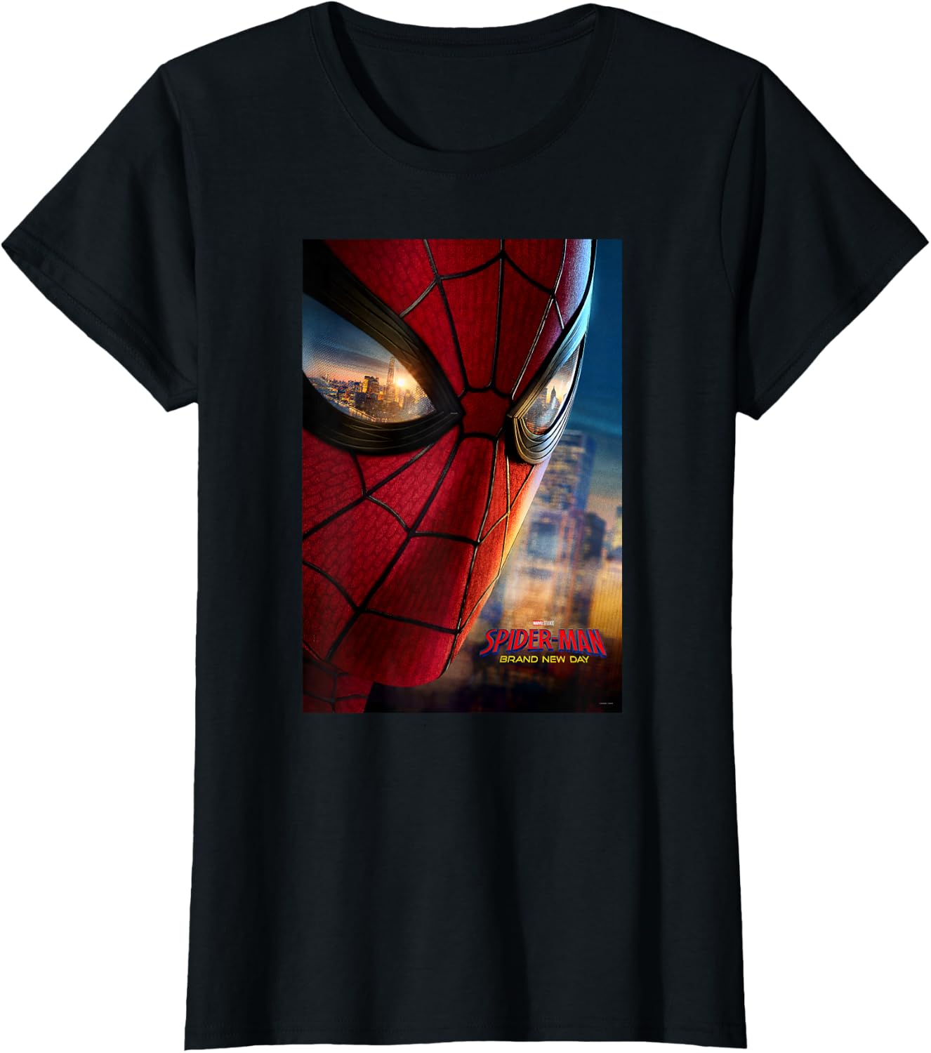 Marvel Studios Spider-Man BND Movie 2026 Mask Eyes Poster T-Shirt