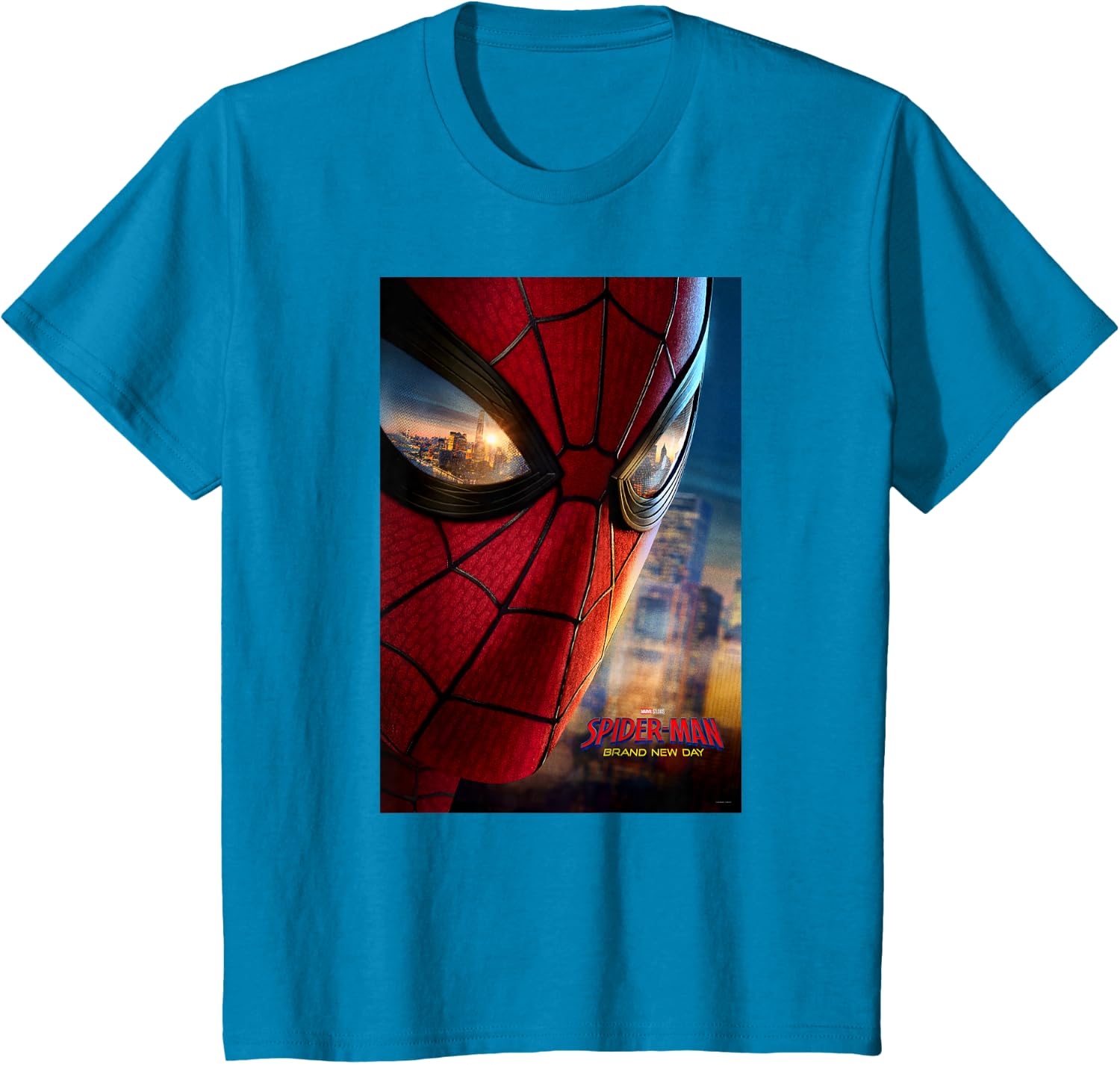 Marvel Studios Spider-Man BND Movie 2026 Mask Eyes Poster T-Shirt