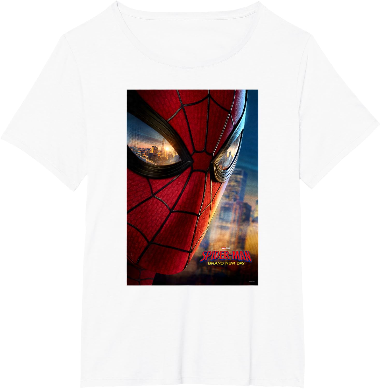 Marvel Studios Spider-Man BND Movie 2026 Mask Eyes Poster T-Shirt