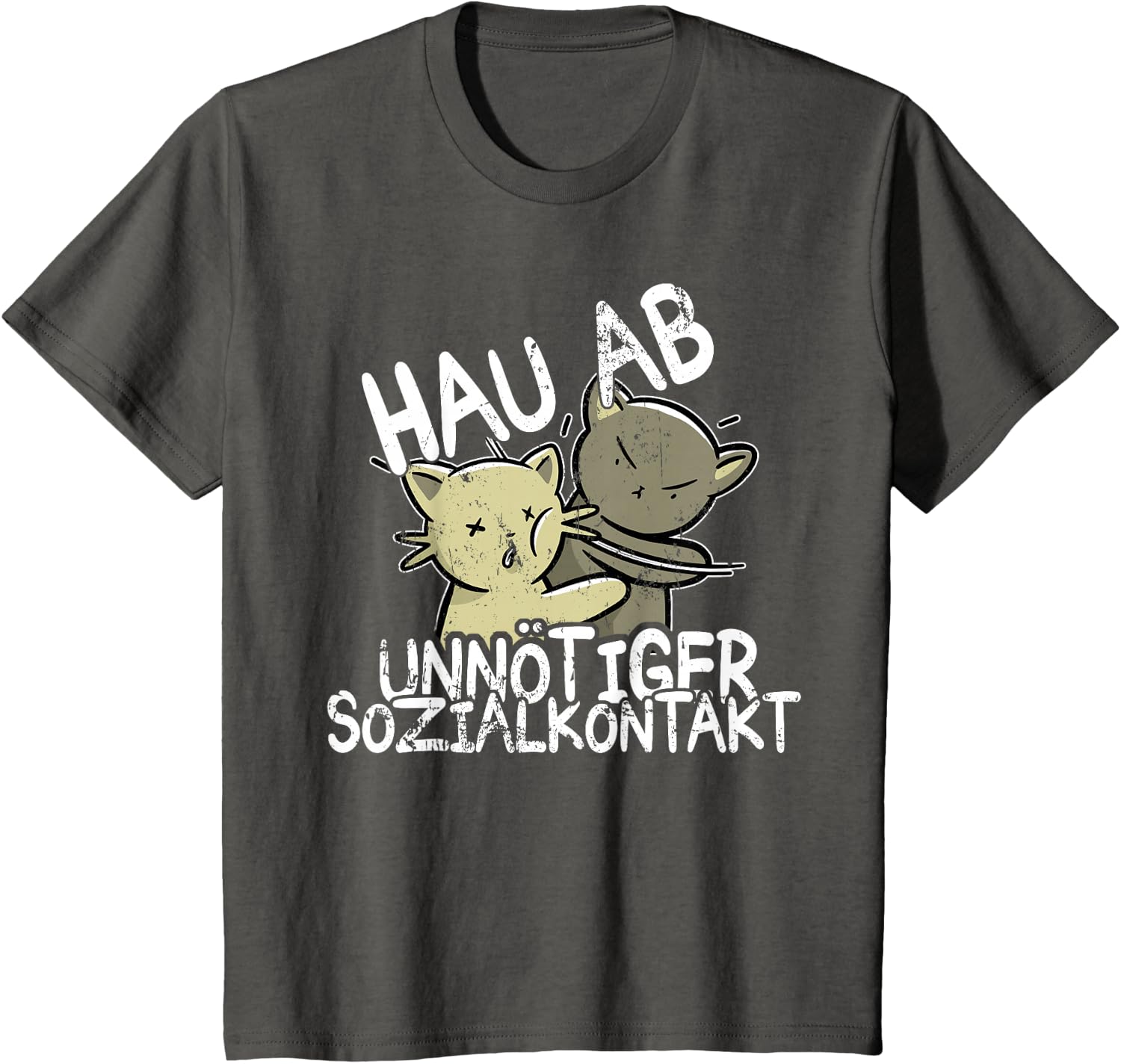 Hau Ab! Unnötiger Sozialkontakt BAKA Anime Style Geschenk T-Shirt