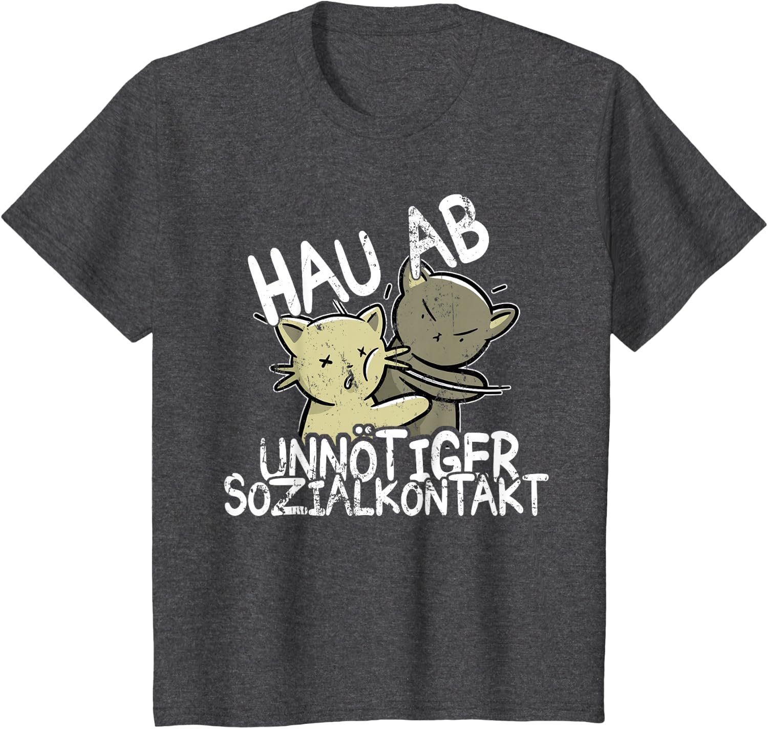 Hau Ab! Unnötiger Sozialkontakt BAKA Anime Style Geschenk T-Shirt