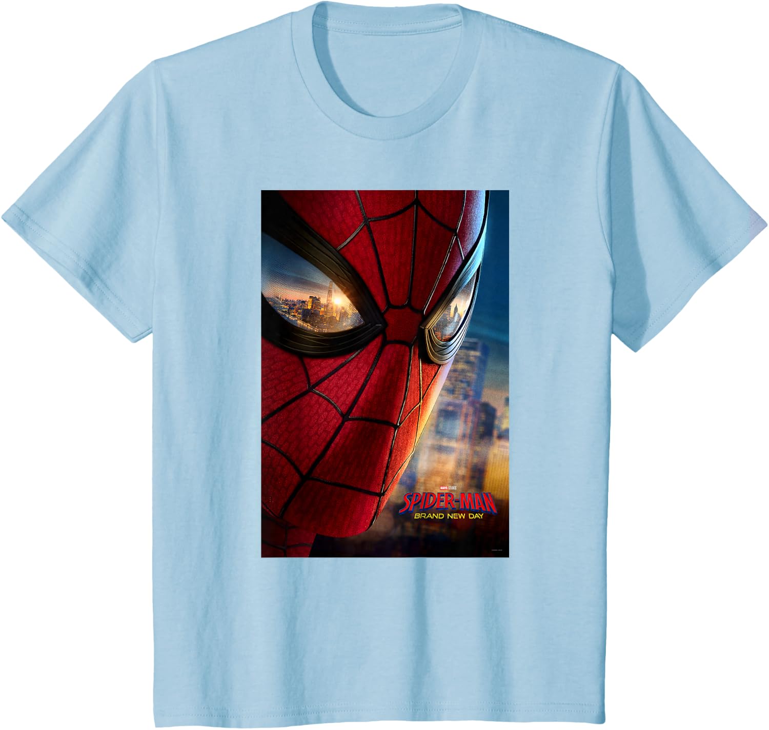 Marvel Studios Spider-Man BND Movie 2026 Mask Eyes Poster T-Shirt