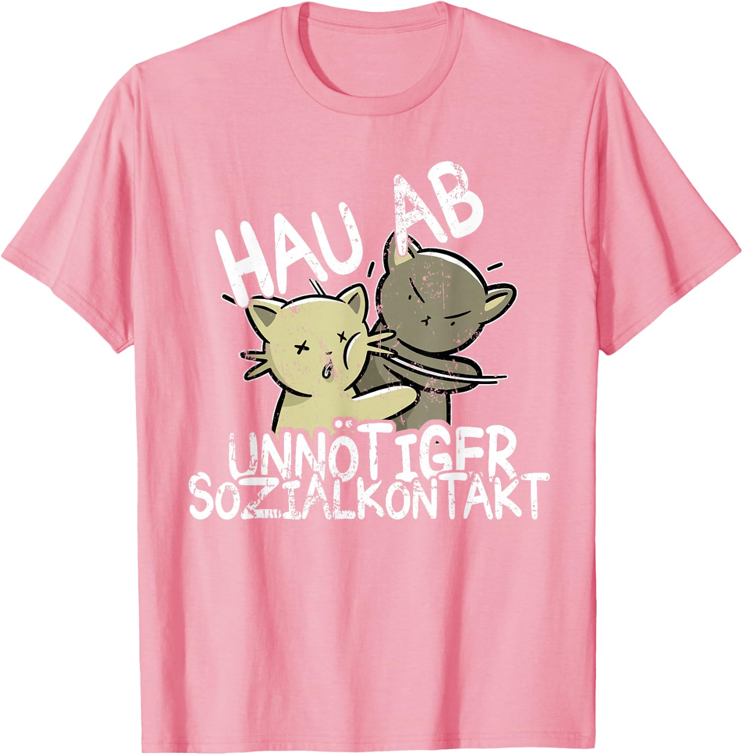 Hau Ab! Unnötiger Sozialkontakt BAKA Anime Style Geschenk T-Shirt