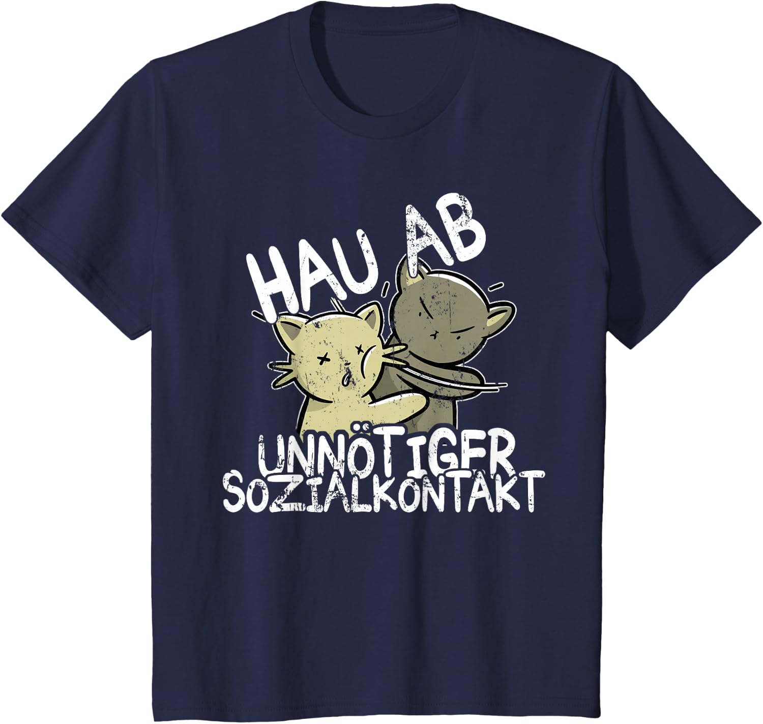 Hau Ab! Unnötiger Sozialkontakt BAKA Anime Style Geschenk T-Shirt