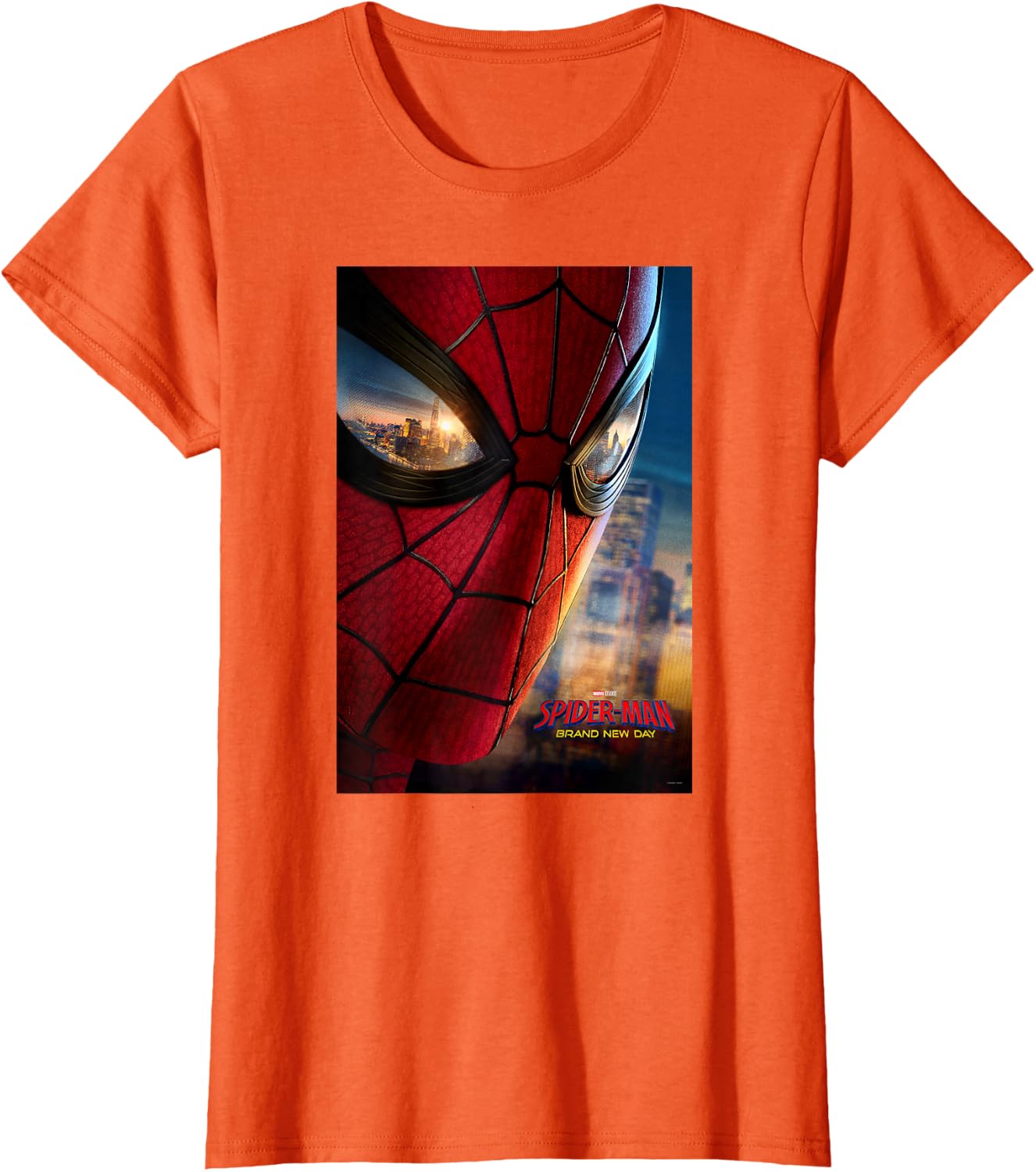 Marvel Studios Spider-Man BND Movie 2026 Mask Eyes Poster T-Shirt
