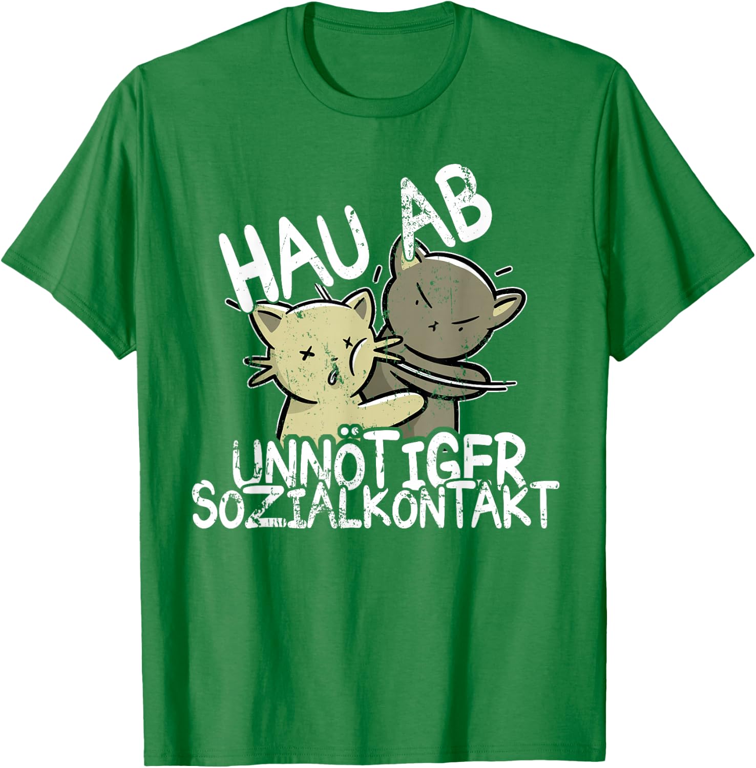 Hau Ab! Unnötiger Sozialkontakt BAKA Anime Style Geschenk T-Shirt