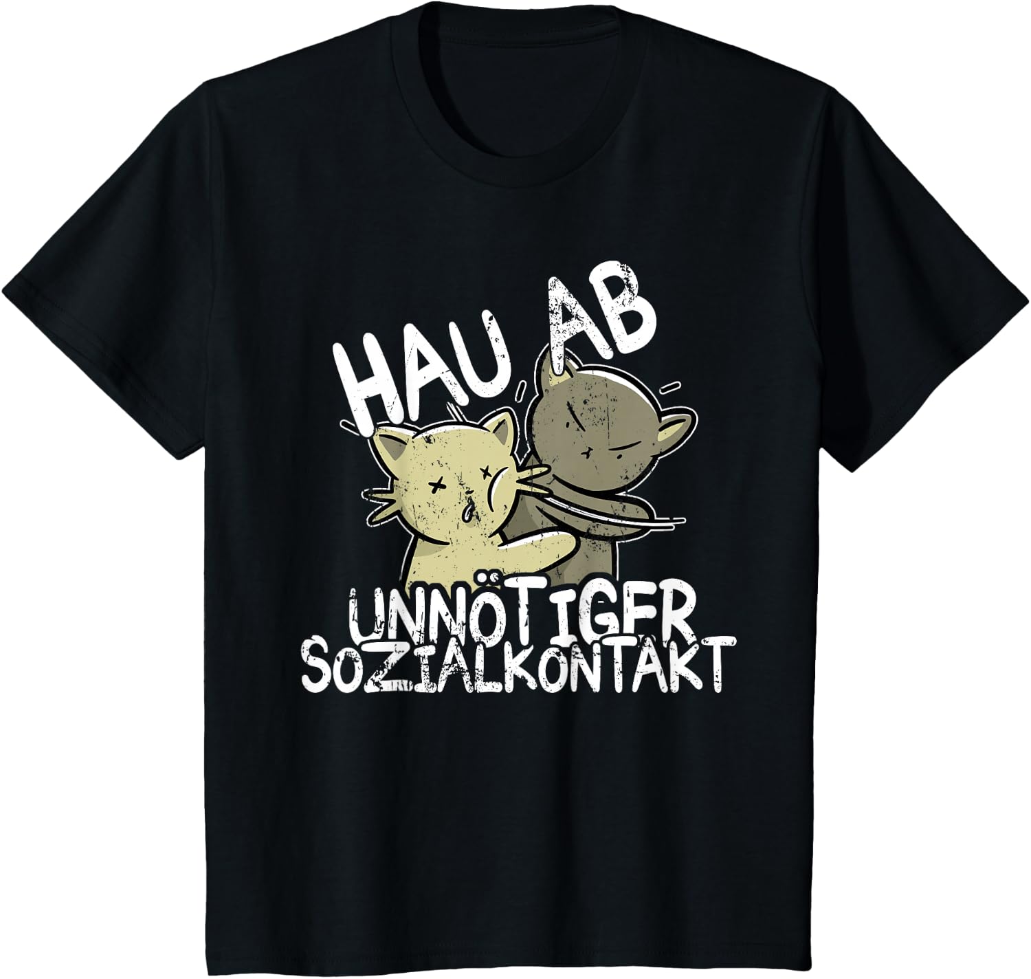 Hau Ab! Unnötiger Sozialkontakt BAKA Anime Style Geschenk T-Shirt